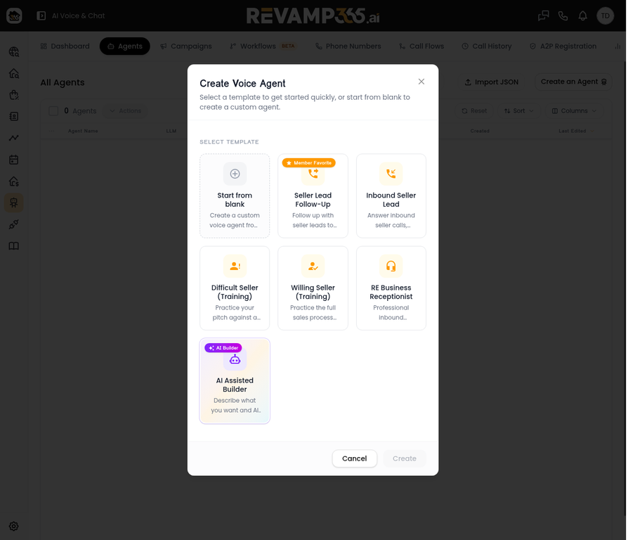 Agents Dashboard