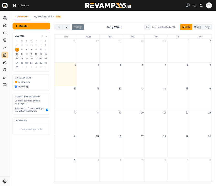 Calendar Main View