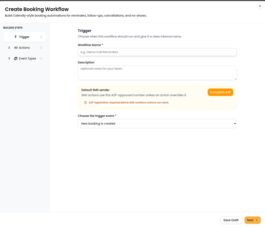Create Workflow Trigger